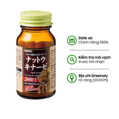 Hỗ Trợ Phòng Đột Quỵ Nattokinase 2000 FU - Orihiro Từ Nhật Bản 60 Viên