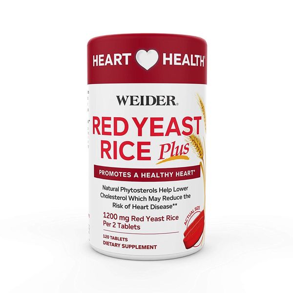 Weider Viên Uống Giảm Nguy Cơ Tim Mạch Red Yeast Rice Plus 1200mg 240 Viên