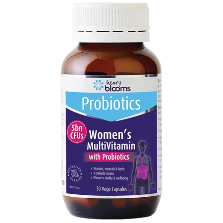 Henry Blooms Viên Tăng Cường Khoáng Chất Cho Nữ Women’s Multivitamin With Probiotics 30 Viên