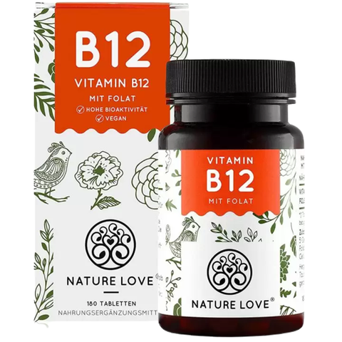 Nature Love Viên Uống Bổ Sung Sắt + Vitamin B12 Ngừa Dị Tật Bẩm Sinh Mit Folat 180 Viên