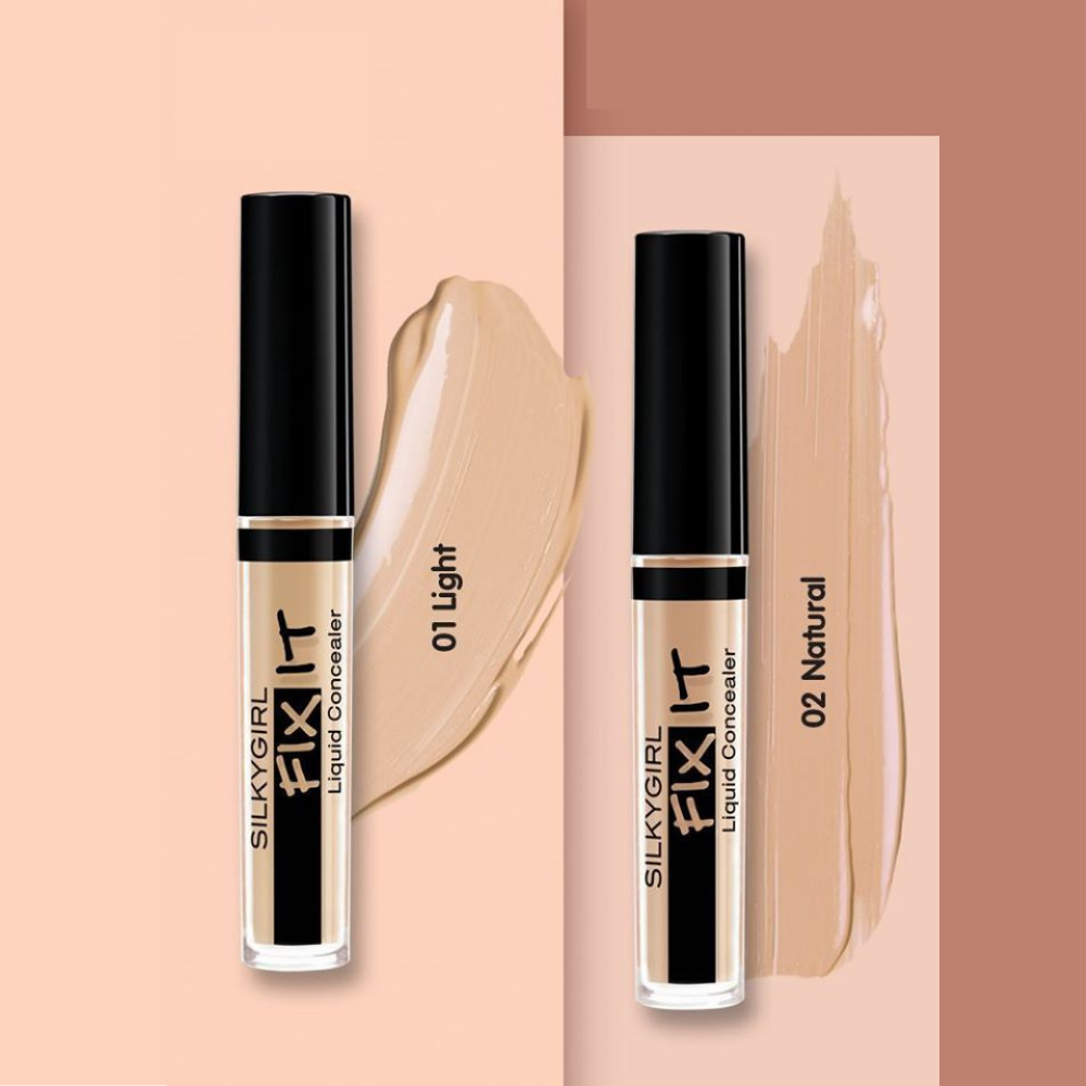 Kem Che Khuyết Điểm Dạng Lỏng Silkygirl Fix It Liquid Concealer 2ml màu 01 Light