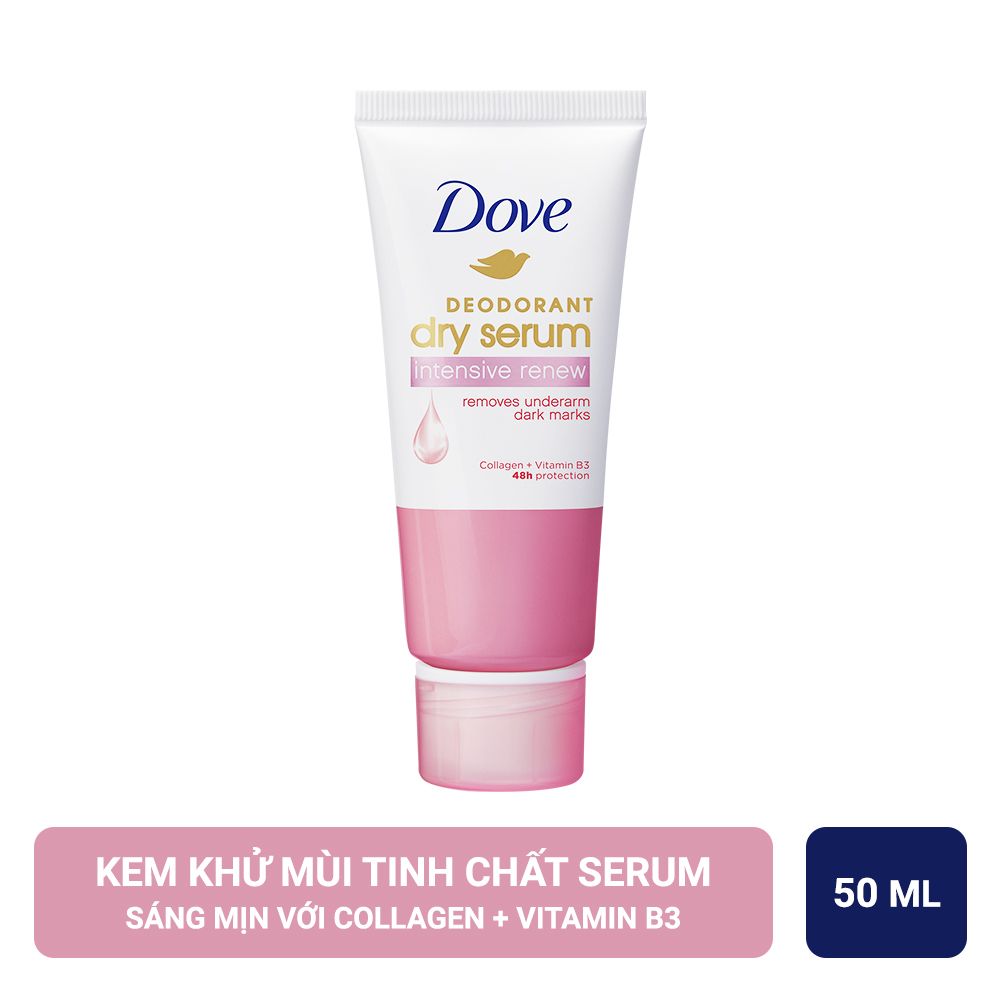 Kem Khử Mùi Dove Tinh Chất Serum Sáng Mịn Đều Màu với Collagen & Vitamin B3 50 ml