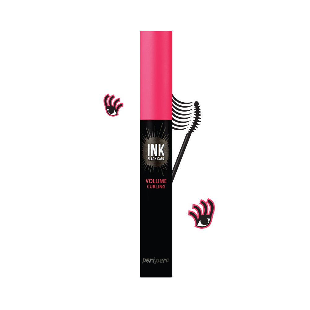 Mascara chải mi Peripera Ink Black Cara #2 Volume Curling 7g
