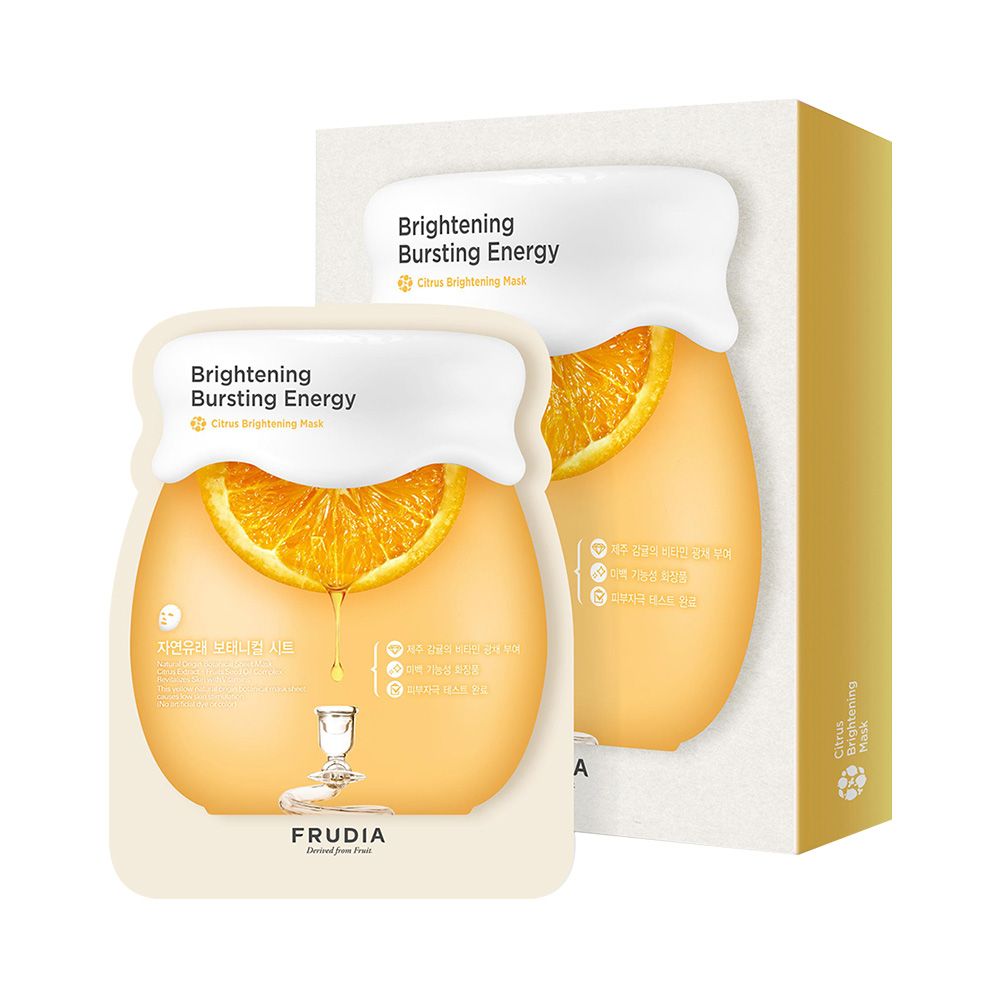 Mặt Nạ Frudia Dưỡng Trắng Sáng Da Chiết Xuất Cam Quýt 27ml
