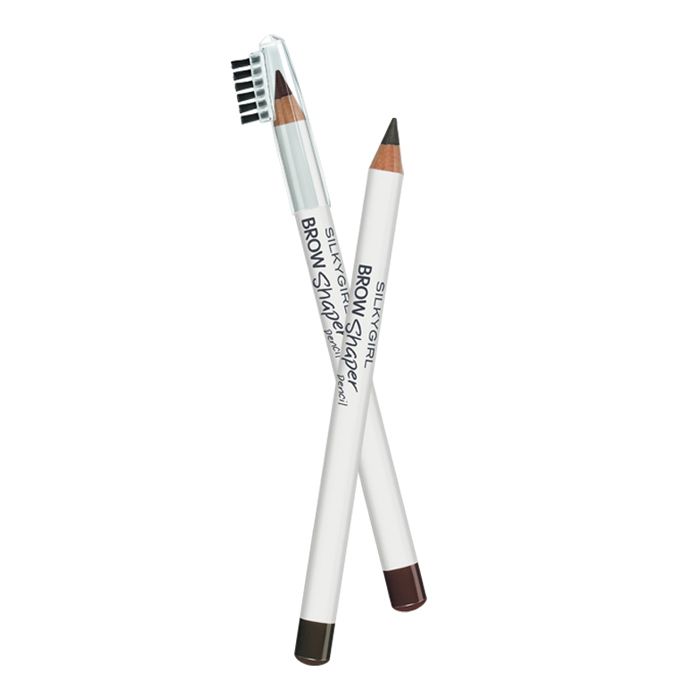 Chì Mày Kèm Chổi Silkygirl Brow Shaper Pencil - 01 Grey