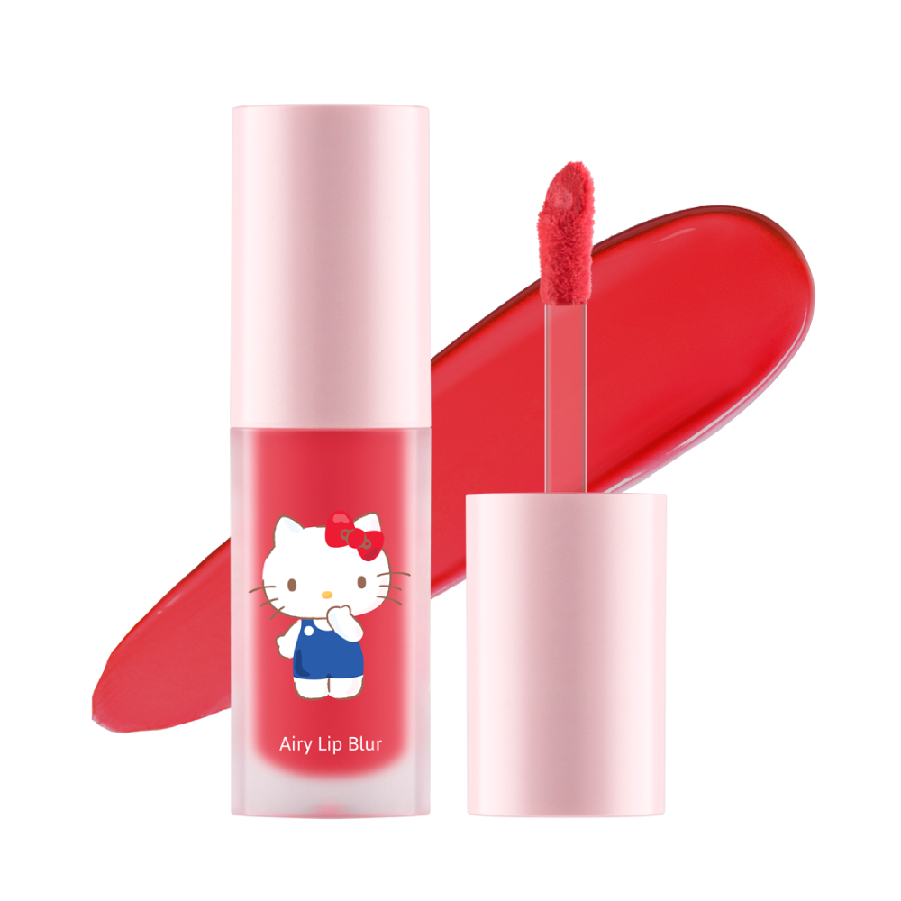 Son kem lì Hello Kitty Cathy Doll Airy Lip Blur 4g #04 Red Rose