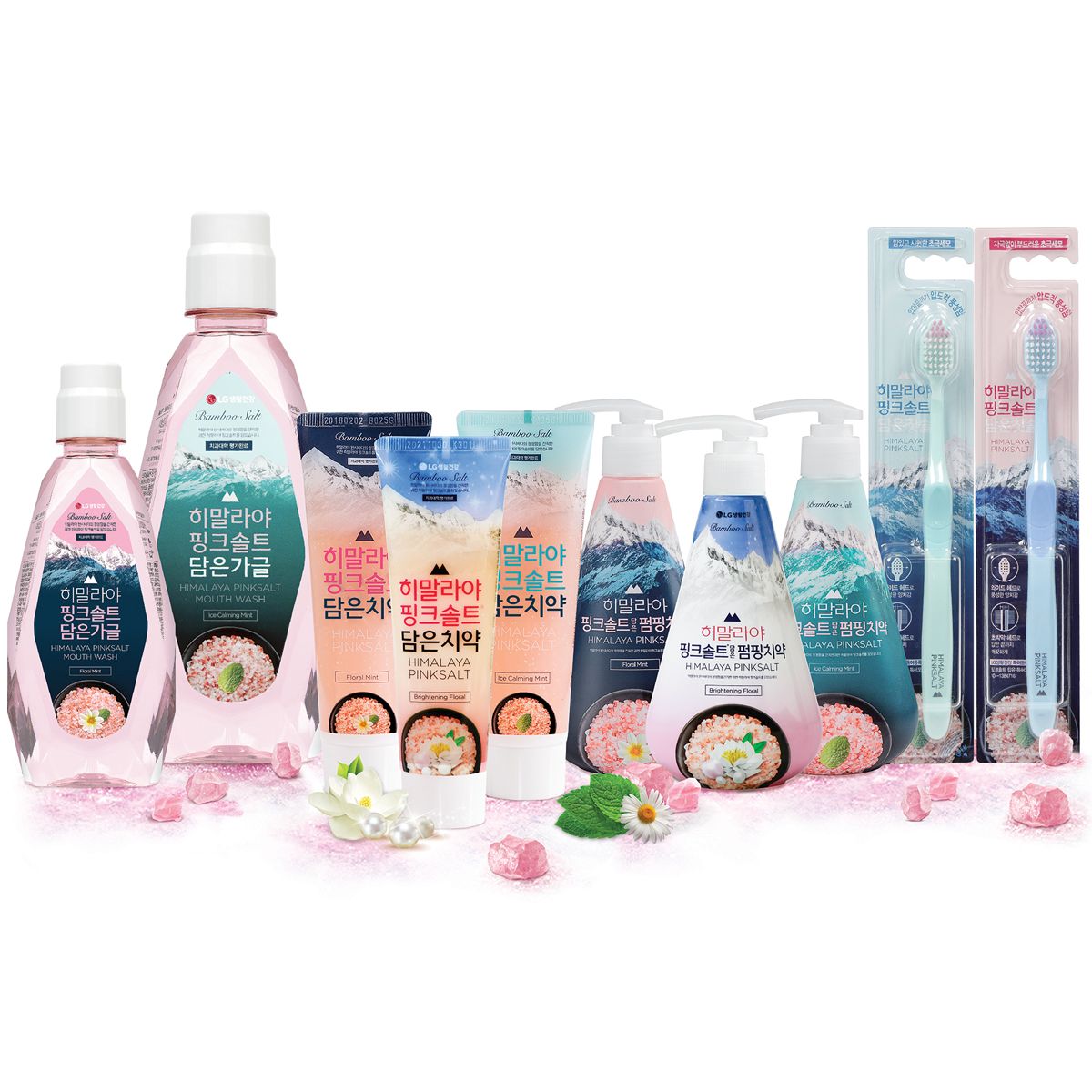 Kem Đánh Răng Bamboo Salt Himalaya Pink Salt - Hương Hoa Bạc Hà 100G