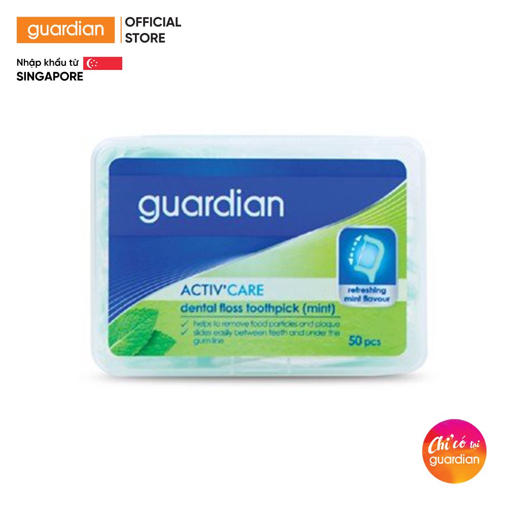 Tăm Chỉ Nha Khoa Hương Bạc Hà Guardian 50 Cây
