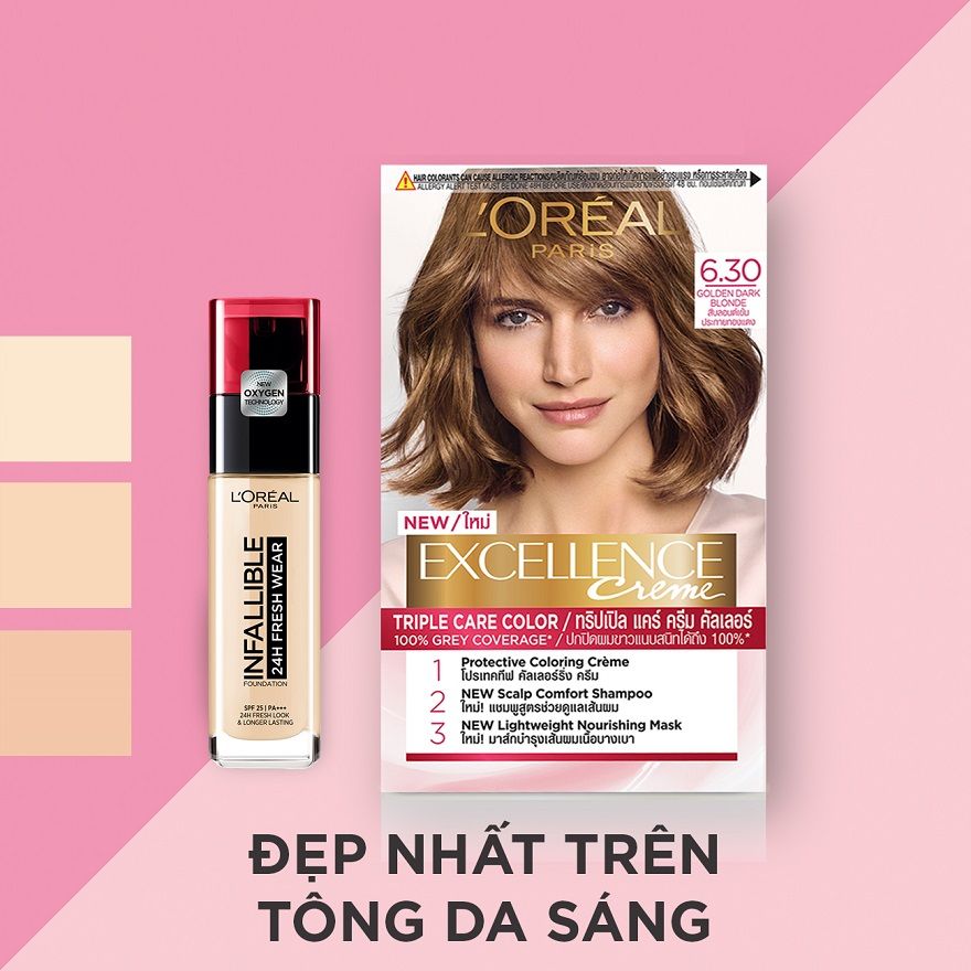 Kem nhuộm dưỡng tóc màu thời trang L'Oreal Paris Excellence Fashion 5.13