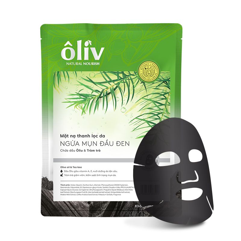 Mặt Nạ OLIV thanh lọc da ngừa mụn đầu đen chứa dầu oliu và tràm trà 20g