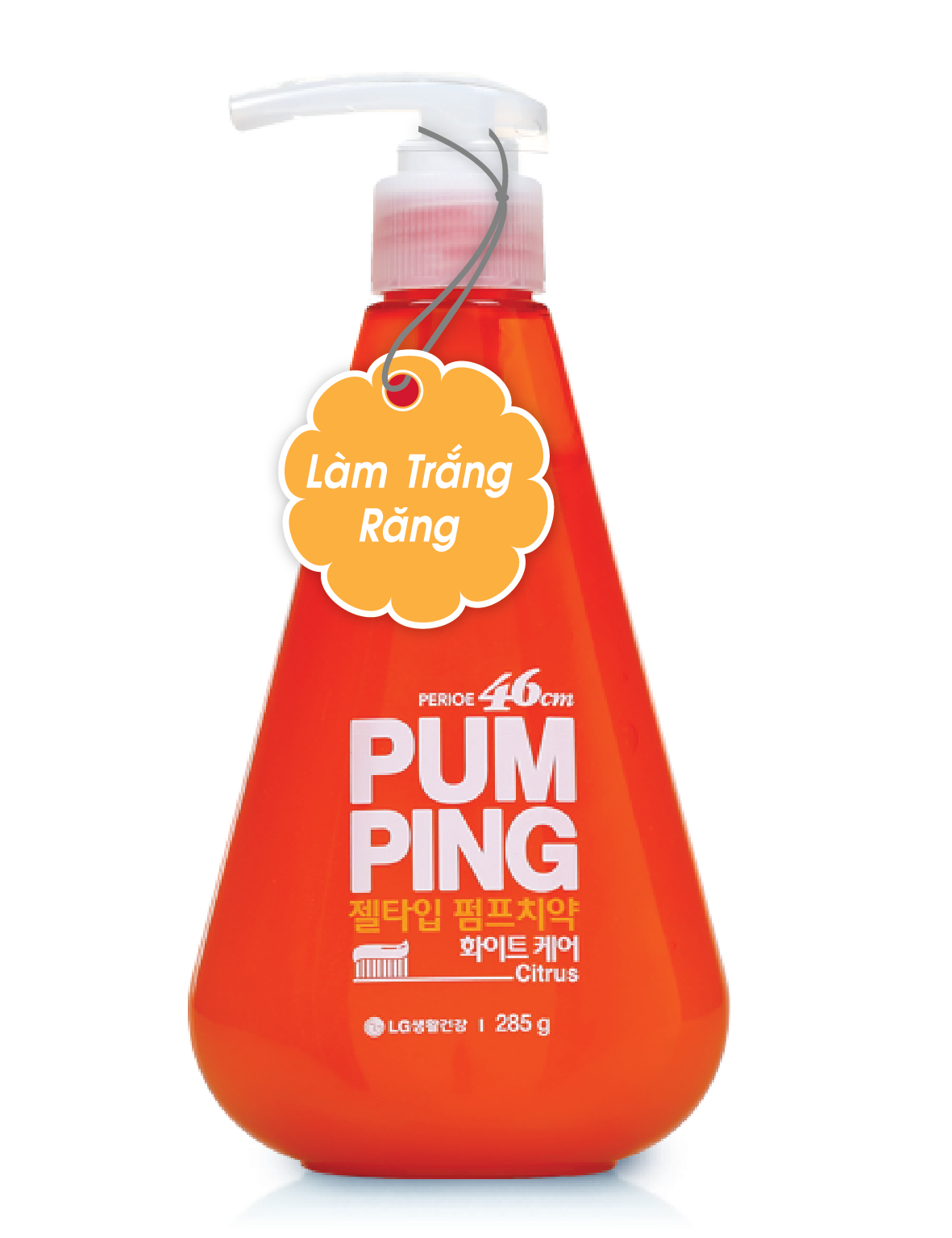 Kem Đánh Răng Perioe 46Cm Pumping Citrus 285G - Trái Cam