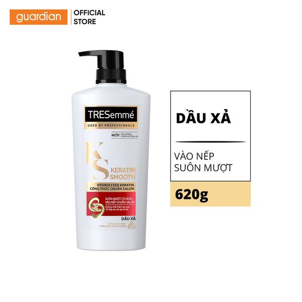 Dầu xả TreSemme Keratin Smooth vào nếp suôn mượt 620g Guardian Việt Nam Dầu xả TreSemme Keratin Smooth vào nếp suôn mượt 620g Guardian Việt Nam