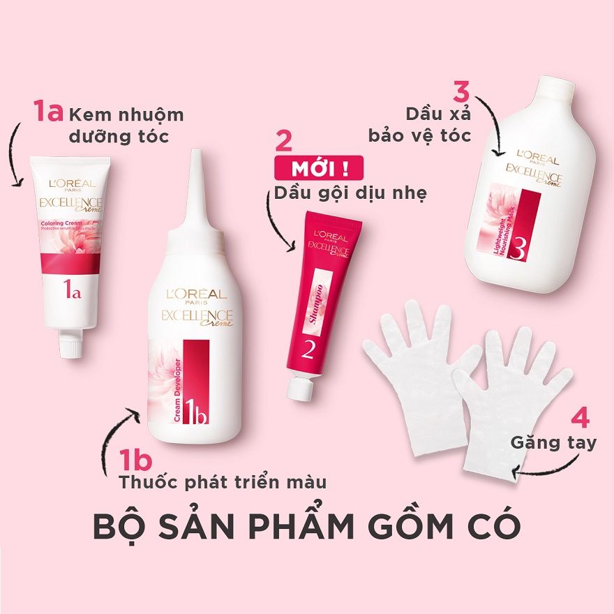 Kem nhuộm dưỡng tóc màu thời trang L'Oreal Paris Excellence Fashion 5.13