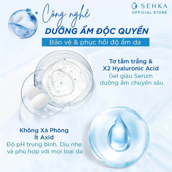 Gel Rửa Mặt Dịu Nhẹ Senka Perfect Gel Gentle Wash 100Gr