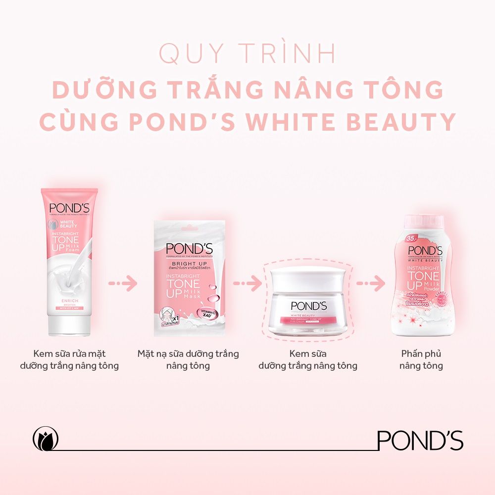 Kem sữa dưỡng trắng nâng tông Pond's White Beauty 50g/12 Hũ