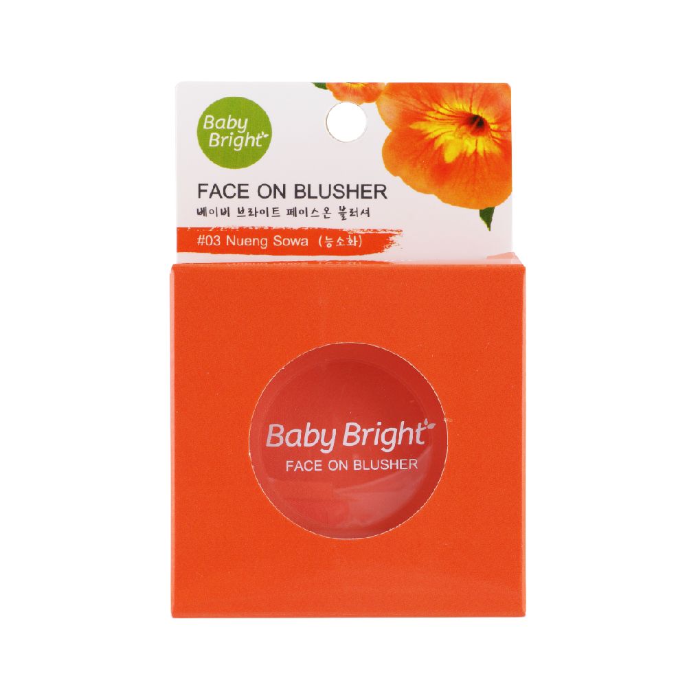 Phấn má hồng Baby Bright Face On Blusher 5g #03 Nueng Sowa