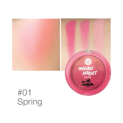 Phấn má hồng Cathy Doll Malibu Sunset Blusher 7g #01 Spring