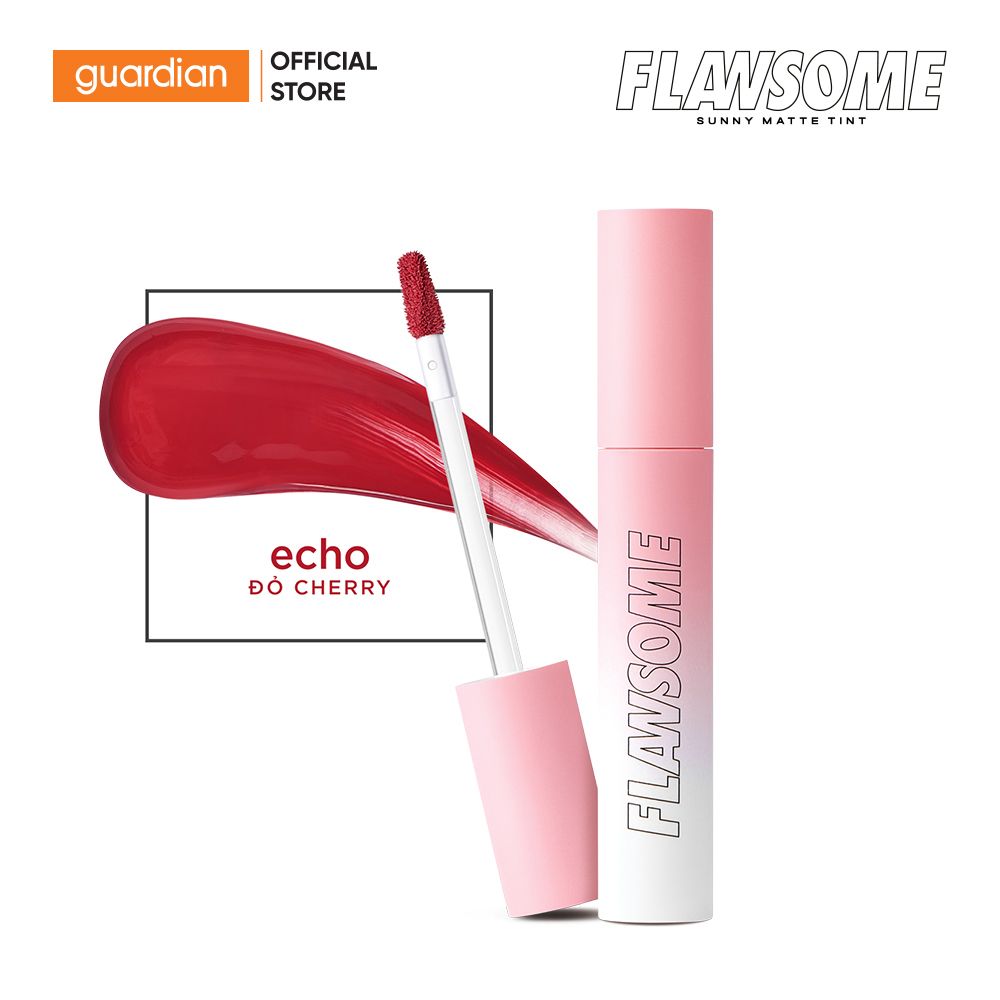 Son Trang Điểm Sunny Matte Tint Đỏ Cherry FLAWSOME 3Gr Tặng Kèm Kính Mắt Thời Trang