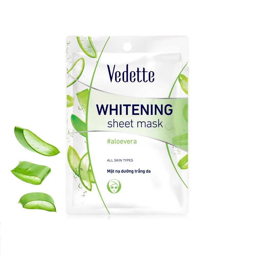 Mặt Nạ Giấy Dưỡng Trắng Da Vedette Nha Đam 22ml