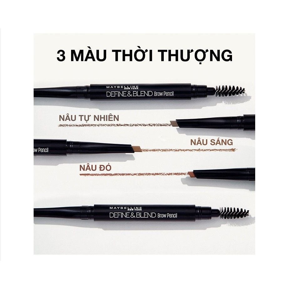 Chì Kẻ Mày Siêu Đơn Giản Và Tiện Lợi Define & Blend Maybelline New York (0.16g) Tông Red Brown