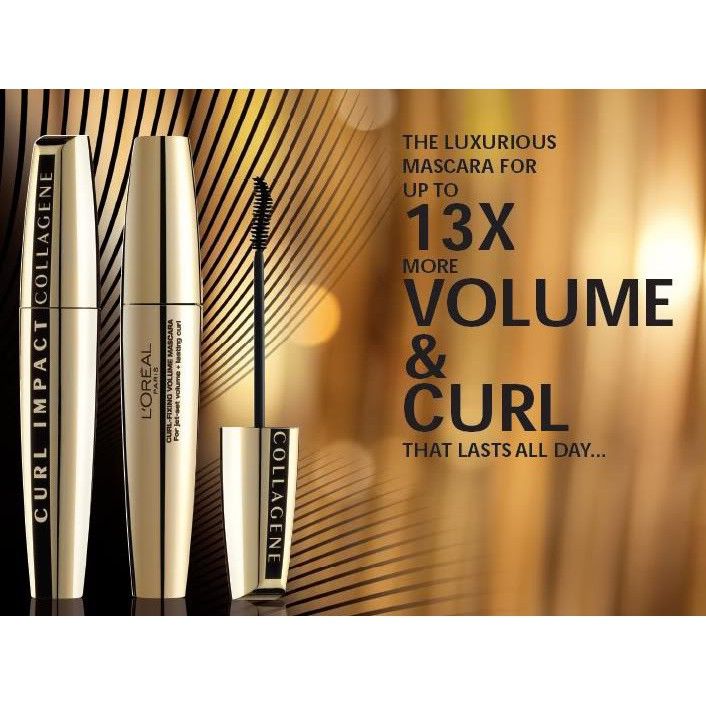 Mascara làm cong và dày mi L'Oreal Paris Vol Collagene (11ml)