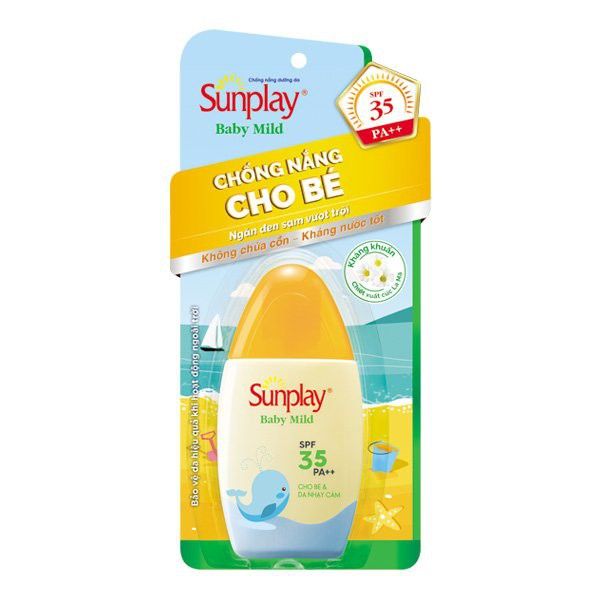Sữa Chống Nắng Cho Bé Và Da Nhạy Cảm Sunplay Baby Mild SPF 35, PA++ (30g)