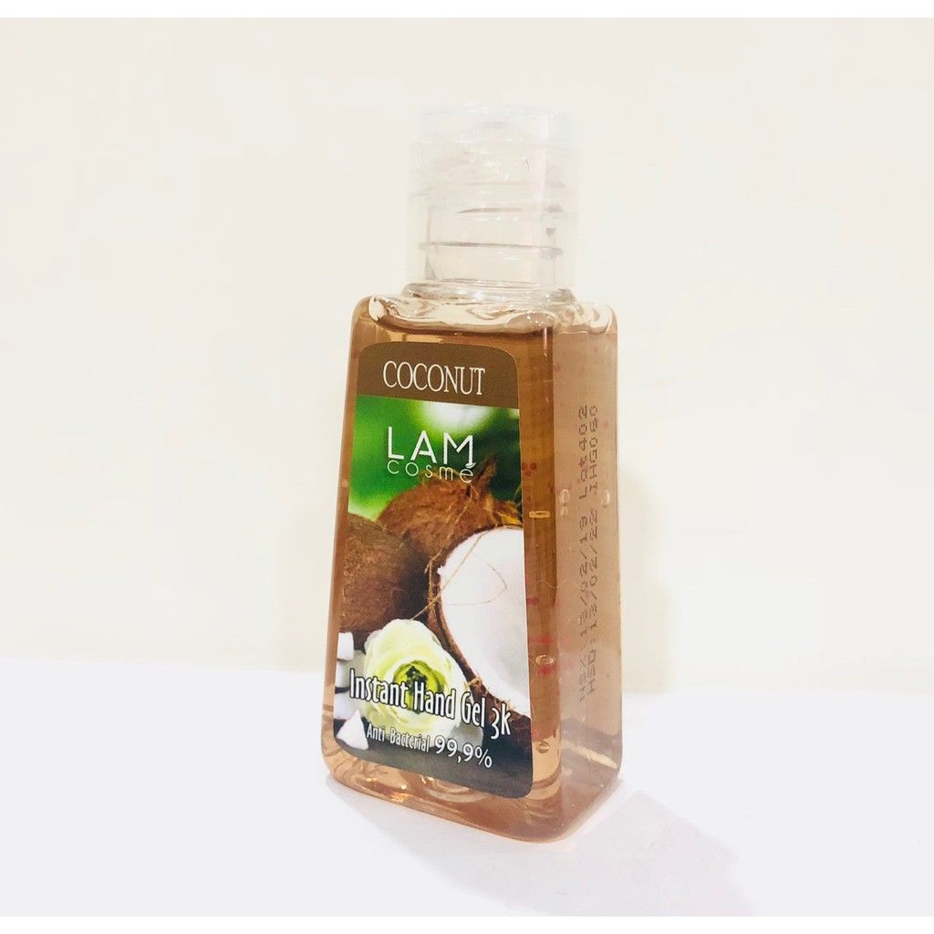 Gel rửa tay khô 3K Lamcosmé Coconut 60ml (Hương Dừa)