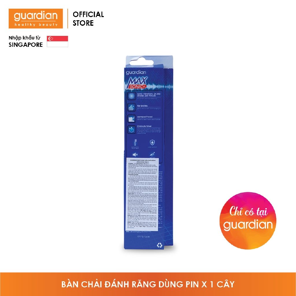 Bàn chải đánh răng dùng pin Guardian