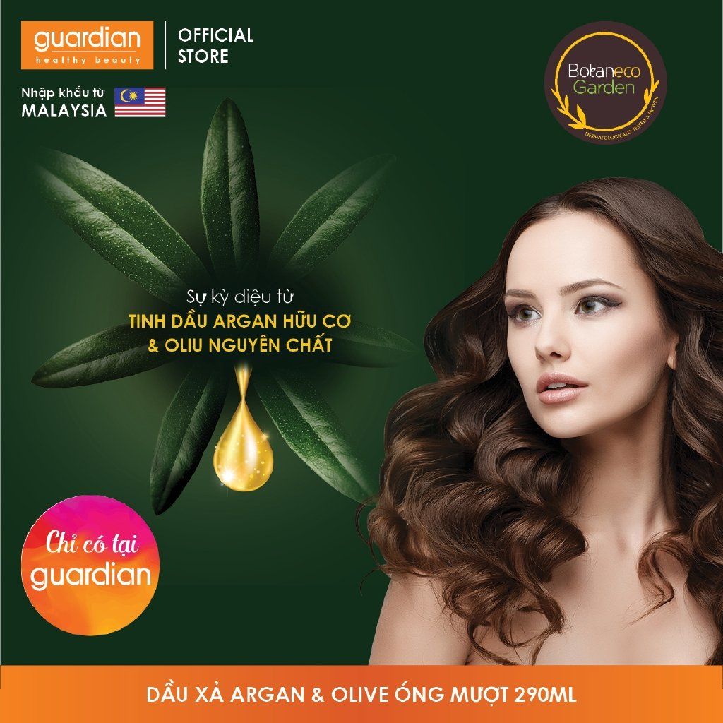 Dầu xả Botaneco Garden Organic Argan & Virgin Olive Oil mượt mà và óng ả 290ml