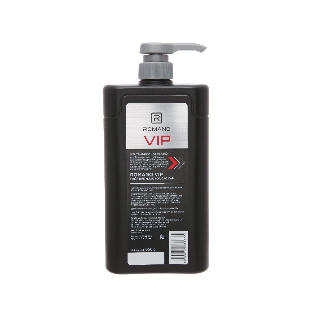 Dầu gội nước hoa cao cấp Romano VIP 650g