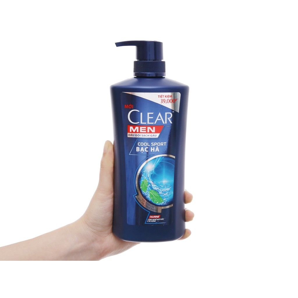Dầu Gội Clear Nam Mát Lạnh Bạc Hà 650g