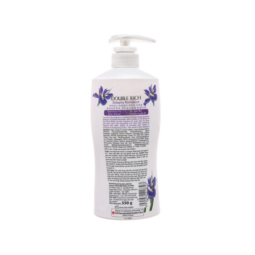 Sữa tắm Double Rich Hoa Iris 550g