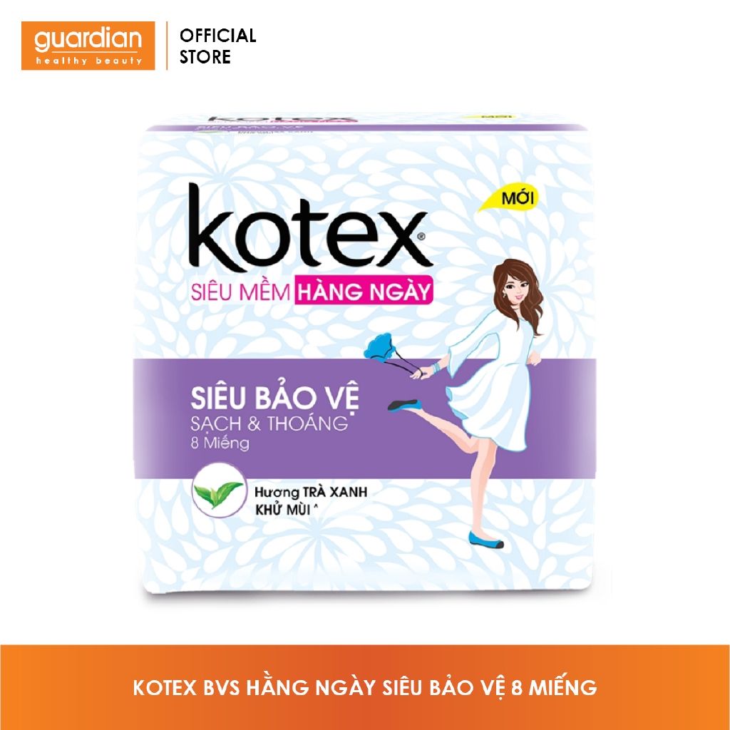 Băng vệ sinh Kotex hằng ngày siêu bảo vệ (8 miếng)