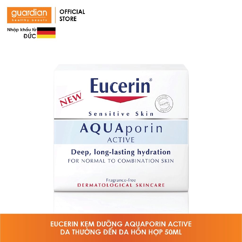 Kem Dưỡng Ẩm Eucerin Cho Da Thường Đến Da Hỗn Hợp Eucerin Aquaporin Active Moisturising Cream Light (50ml)