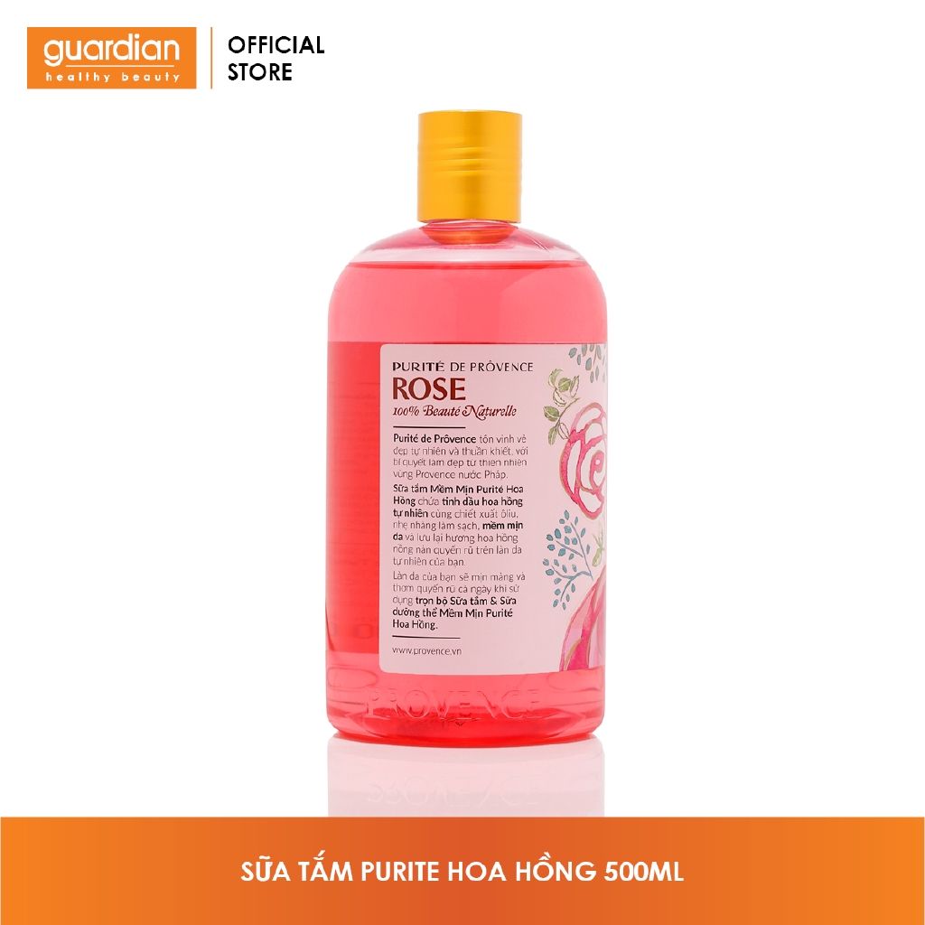 Sữa tắm Purite hương Hoa hồng và Dâu tằm 500 ml