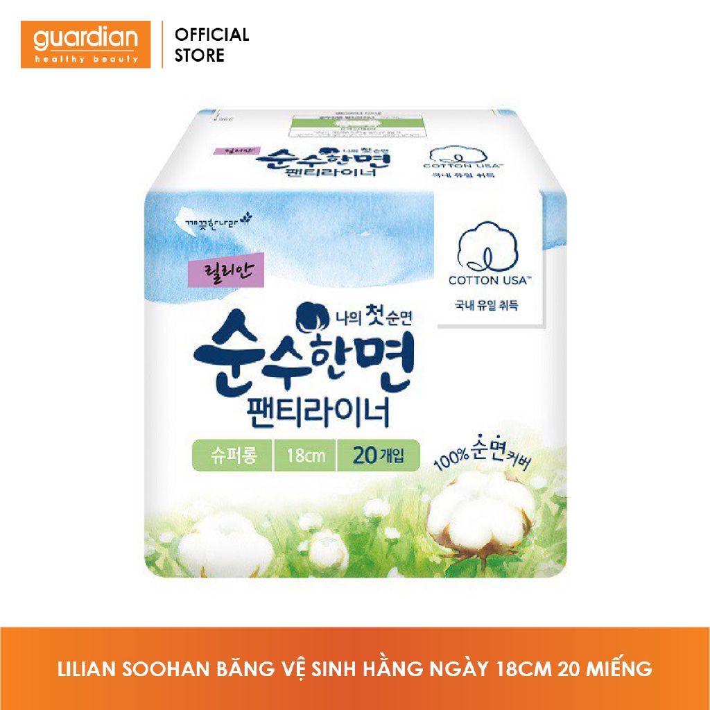 Băng vệ sinh hàng ngày Kleannara Lilian Soohan không cánh 20 miếng