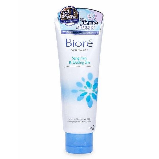 Sữa rửa mặt Bioré sáng mịn dưỡng ẩm 100g