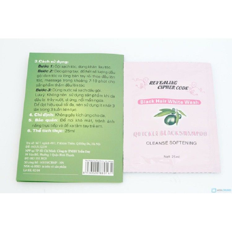 Dầu gội đen tóc olive 25 ml