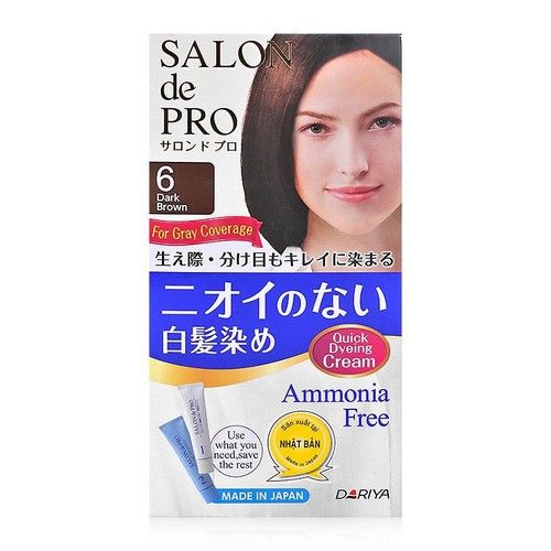 Thuốc nhuộm tóc Salon De Pro 6 Dark Brown hộp 2 tuýp x 40g