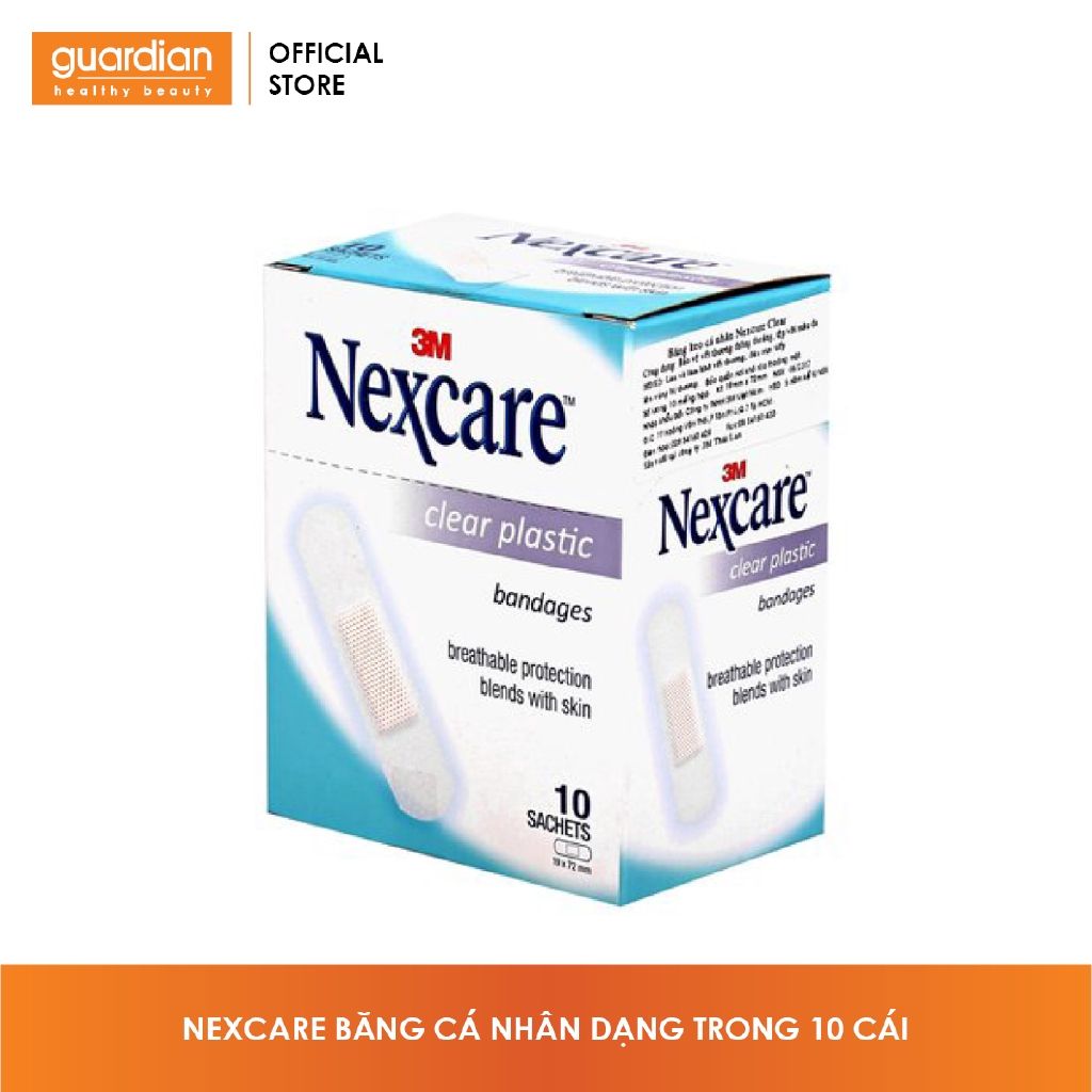 Băng Cá Nhân 3M Nexcare Trong Suốt 10 Miếng