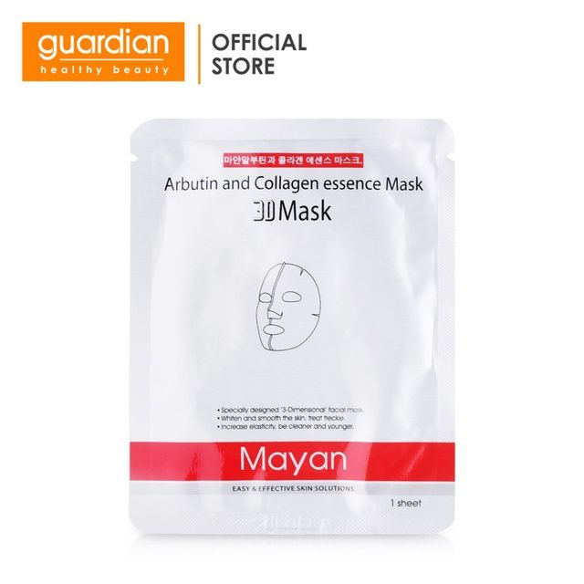 Mặt nạ 3D Mayan Collagen Arbutin giảm nám và tàn nhang 25ml
