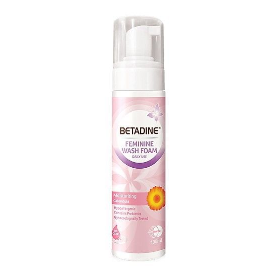 Bọt vệ sinh phụ nữ dưỡng ẩm Betadine Moisturising 100ml