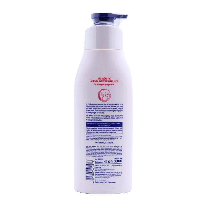 Sữa dưỡng thể sáng da tức thì Nivea White Instant Glow 350ml