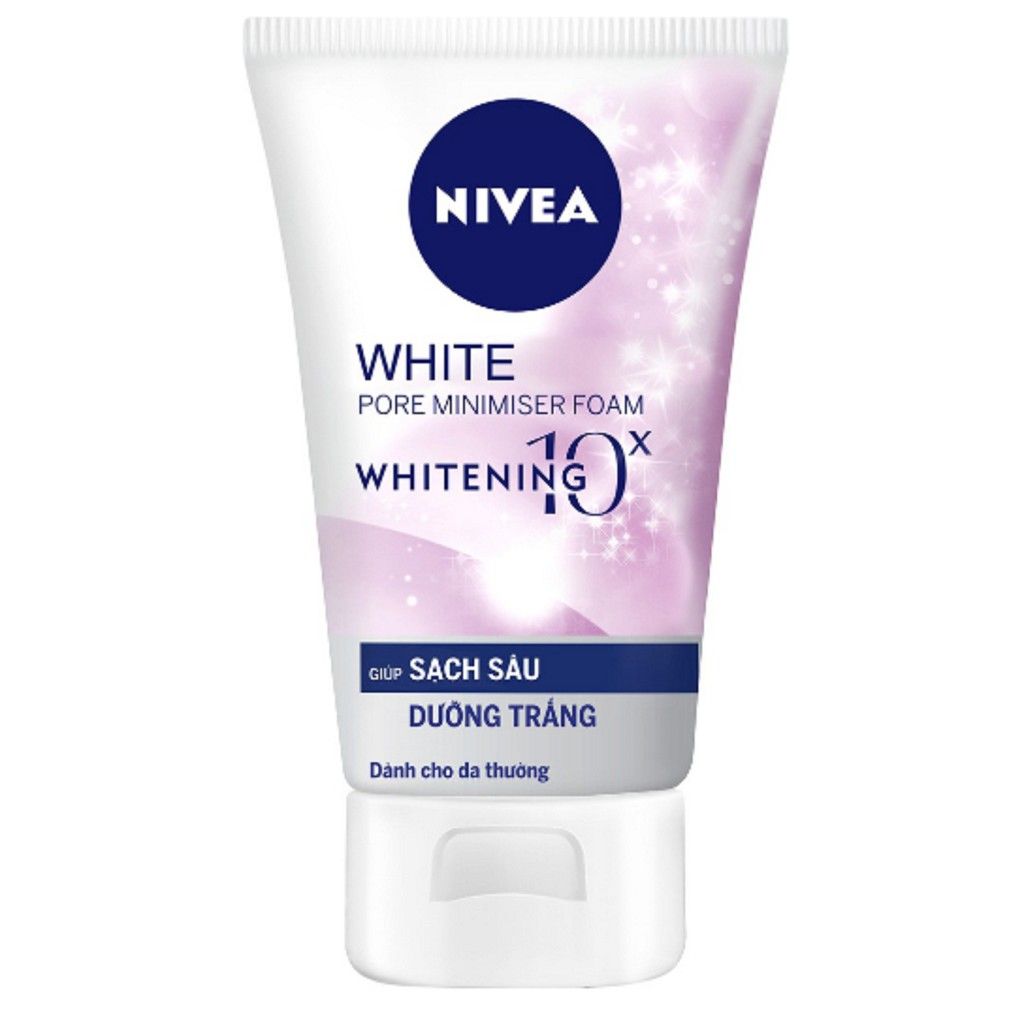 Sữa rửa mặt Nivea giúp trắng da & se khít lỗ chân lông (100g)