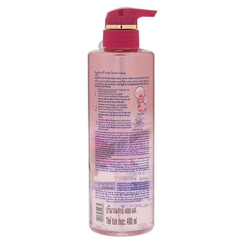 Dầu gội Rejoice Micellar Nhẹ Bồng Bềnh 480ml