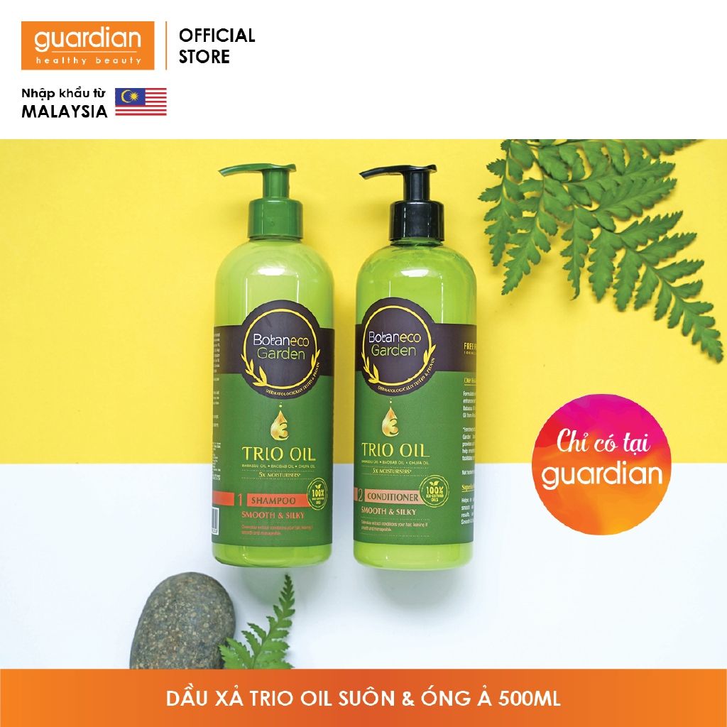 Dầu xả Botaneco Garden Trio Oil suôn mượt và óng ả (500ml)