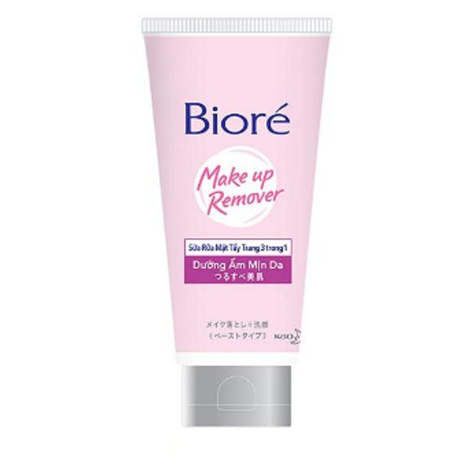 Sữa Rửa Mặt Tẩy Trang Biore 3 Trong 1 Dưỡng Ẩm Mịn Da 100g