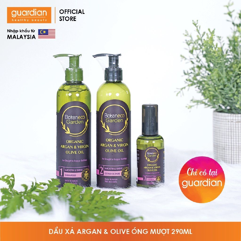 Dầu xả Botaneco Garden Organic Argan & Virgin Olive Oil mượt mà và óng ả 290ml