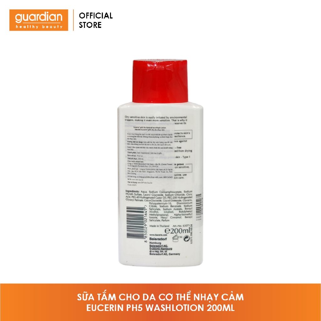 Sữa Tắm Cho Da Cơ Thể Nhạy Cảm Eucerin Ph5 Washlotion 200ml