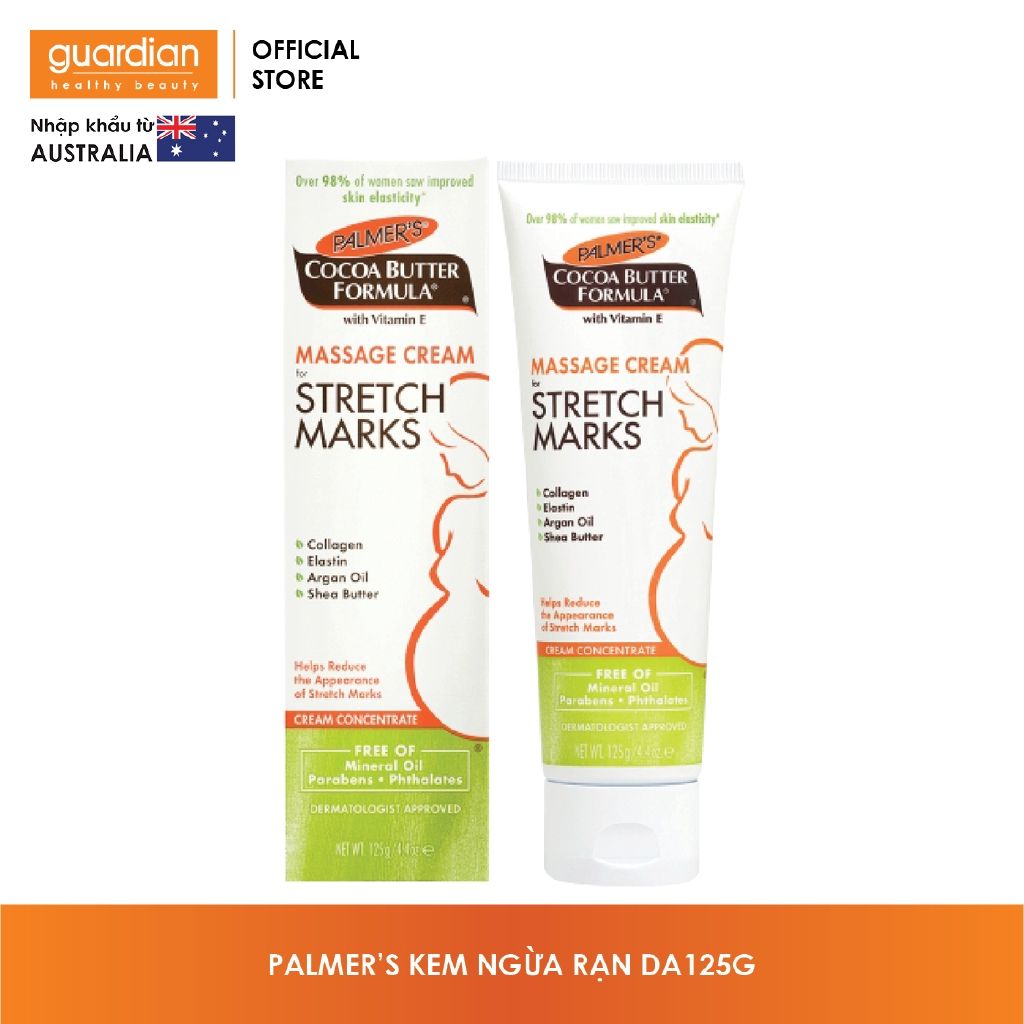 Kem ngăn ngừa & giảm rạn da Cocoa Butter Formula Massage Cream For Stretch Marks - Palmer's (125g)